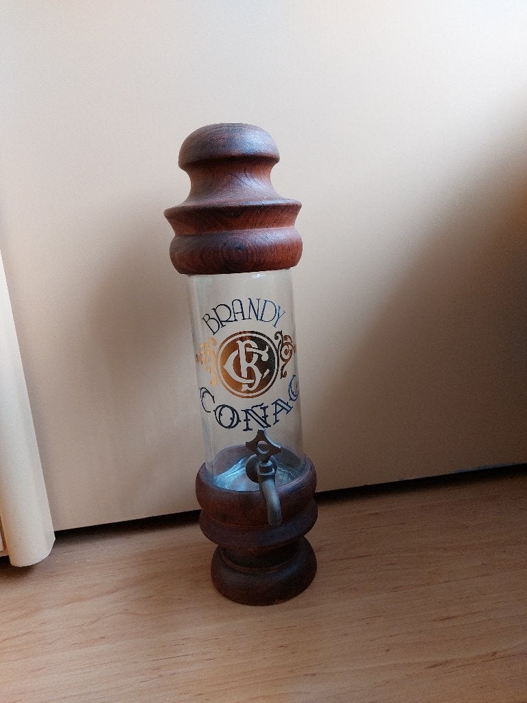 brandy conac fles met kraantje, Ophalen of Verzenden