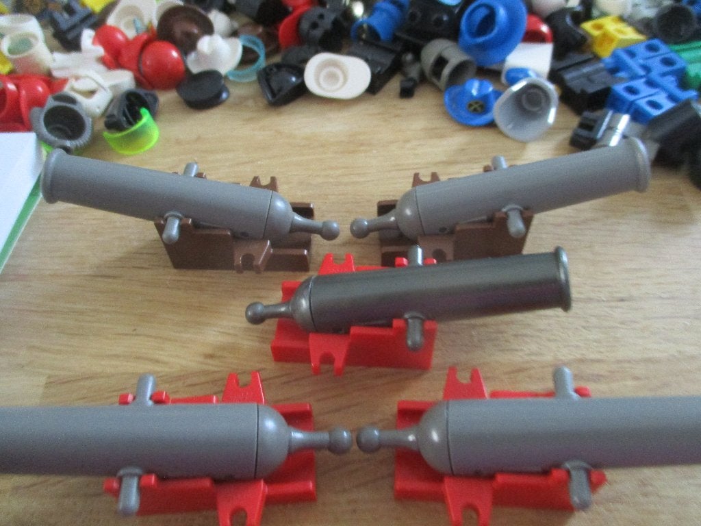 5 LEGO KANONNEN, Lego, Accessoire, Zo goed als nieuw, Pirates
