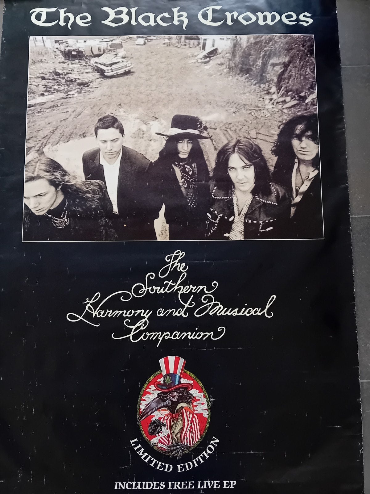 Grote poster van the Black Crowes., Verzamelen, Ophalen of Verzenden, A1 t/m A3