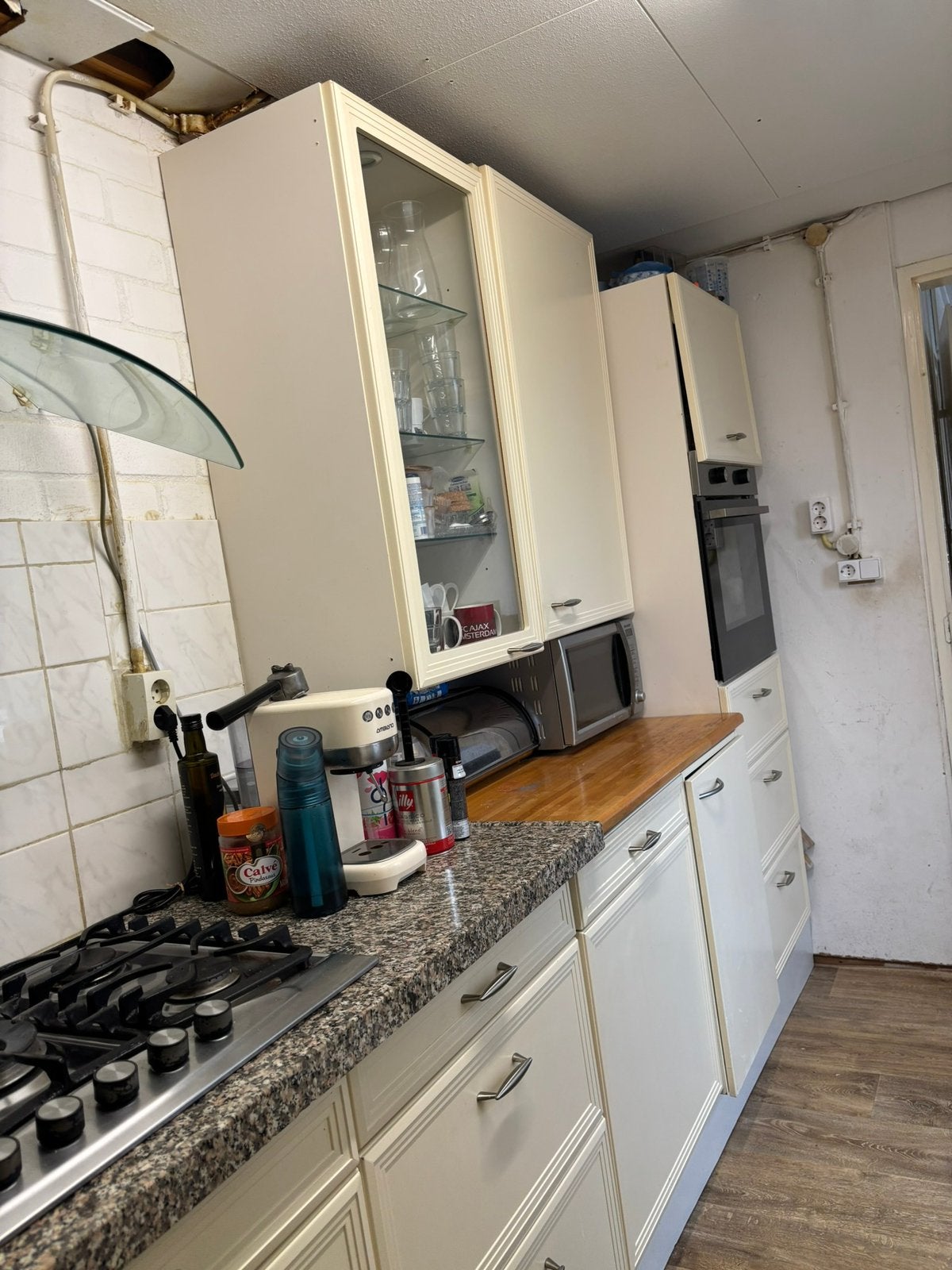 Gratis L-vormige keuken met koelkast, oven en vaatwasser, Ophalen of Verzenden, Gebruikt, Hoekkeuken