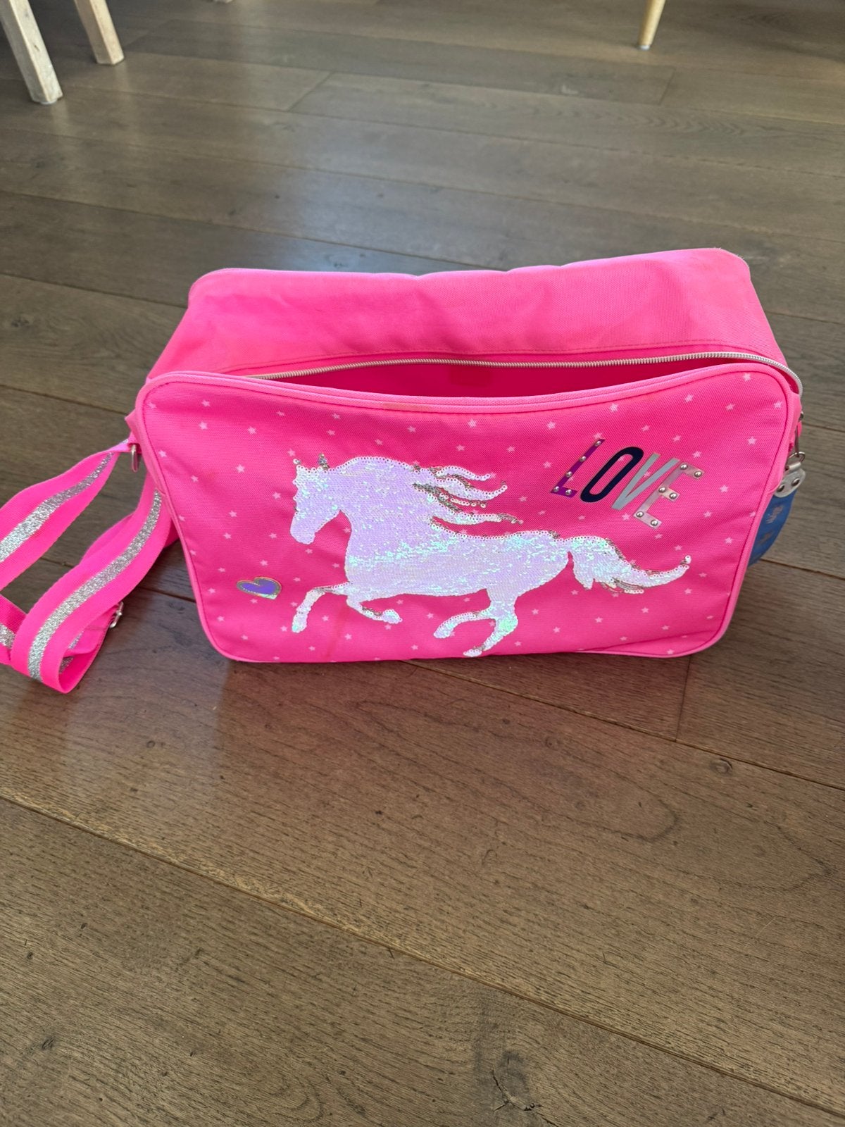 Roze schoudertas paarden meisje, Sieraden, Tassen en Uiterlijk, Ophalen of Verzenden, Zo goed als nieuw, Roze, Meisje