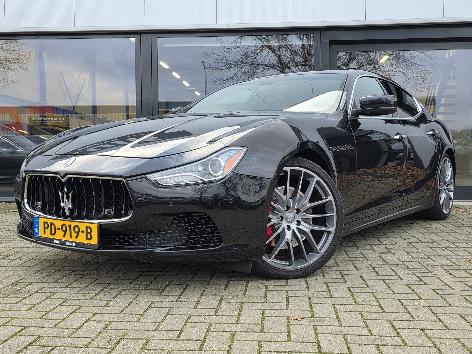 Maserati Ghibli 3.0 S Q4 + SCHUIFDAK + VOLLEER + CAMERA + AN, Auto's, Automaat, Euro 5, Gebruikt, Xenon verlichting