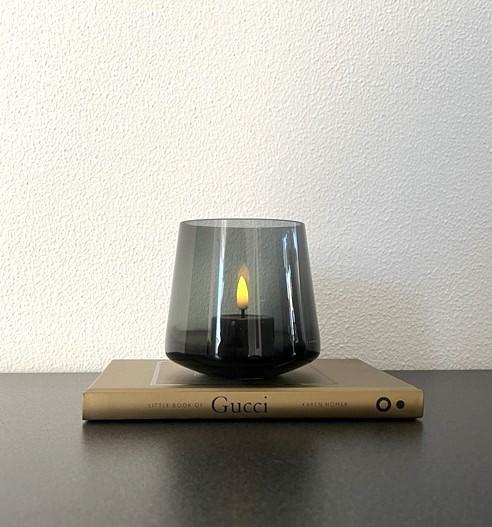 Windlicht Smoke Grey Bella Nieuw!, Overige materialen, Overige kleuren, Nieuw, Ophalen of Verzenden