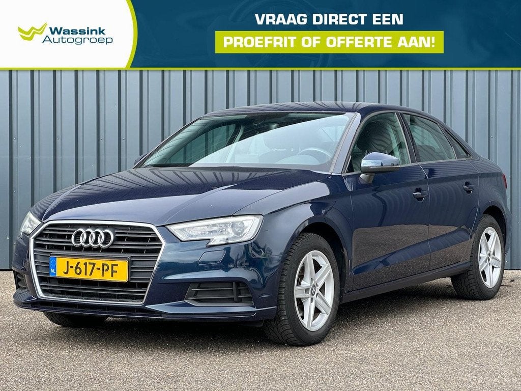 Audi A3 Limousine 30 TFSI 116pk Pro Line I NL Auto I All Sea, Voorwielaandrijving, Gebruikt, Blauw, 116 pk