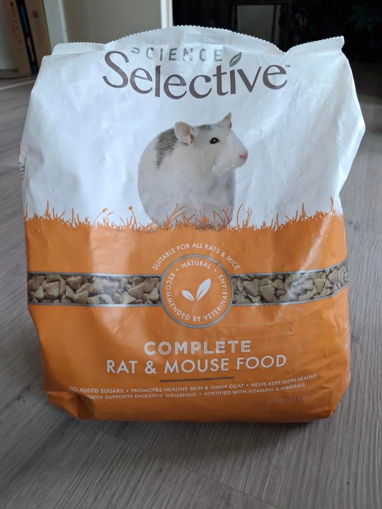Supreme Science Selective ratten muizen voer 1,5 kg, Dieren en Toebehoren, Ophalen of Verzenden, Nieuw