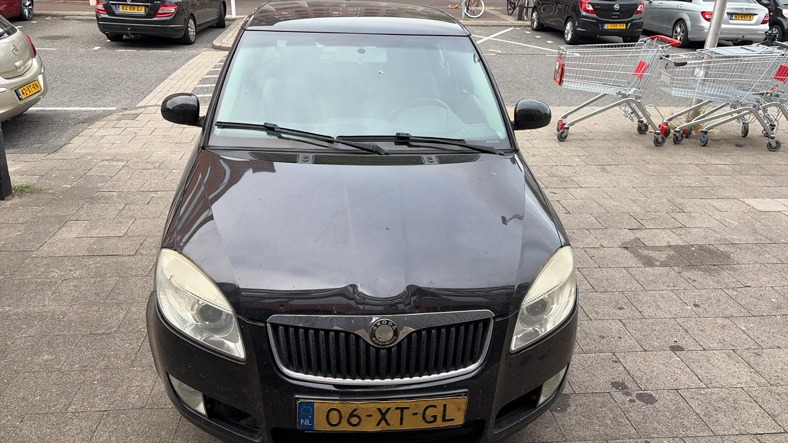Skoda Fabia 1.4 16V 63KW BENZINE 2007 Zwart ELEK RAMEN!, Voorwielaandrijving, Euro 5, 15 km/l, 40 €/maand