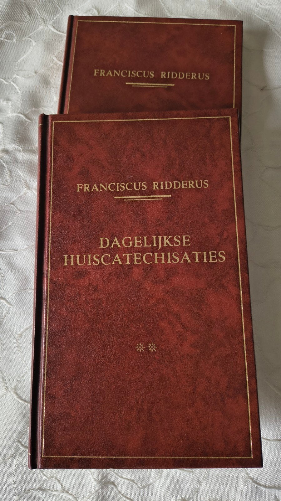Dagelijkse huis catechisaties. Franciscus Ridderus. deel 1 e, Boeken, Ophalen of Verzenden, Zo goed als nieuw, Franciscus Ridderus