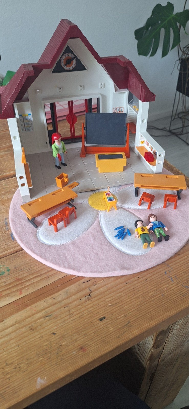 Playmobil Schoolgebouw met accessoires, Ophalen of Verzenden, Gebruikt, Jongen of Meisje