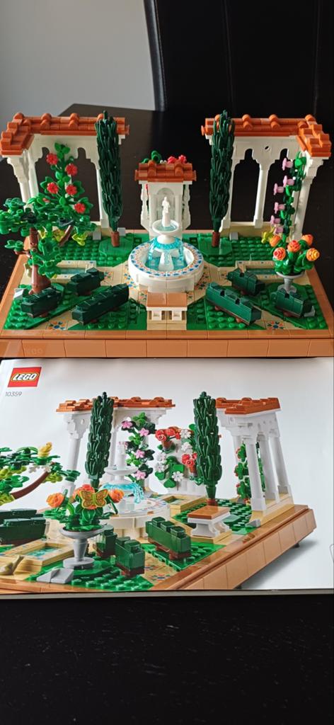 Lego 10359 Icons tuin met fontein, Lego, Compleet, Ophalen of Verzenden, Zo goed als nieuw