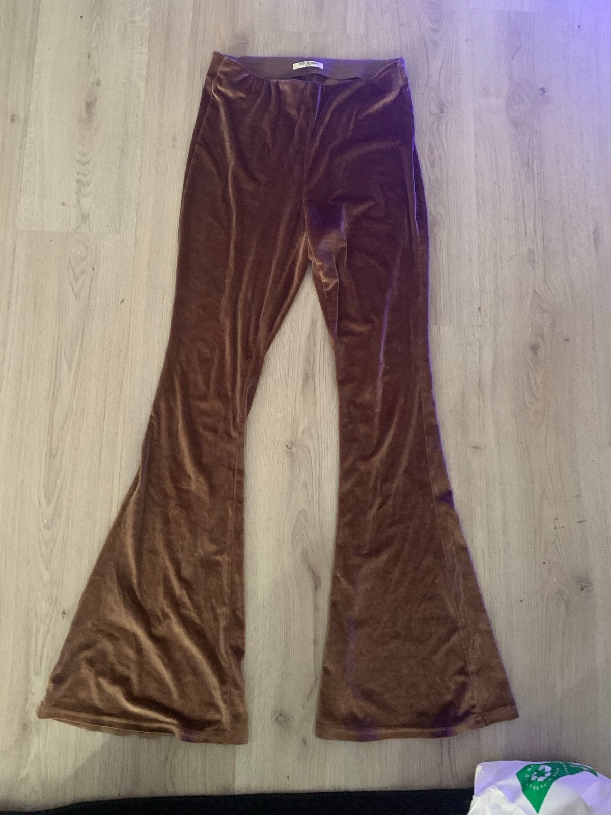 Drôle de copine Paris fluwelen flared broek, Kleding | Dames, Broeken en Pantalons, Ophalen, Bruin, Zo goed als nieuw, Maat 36 (S)