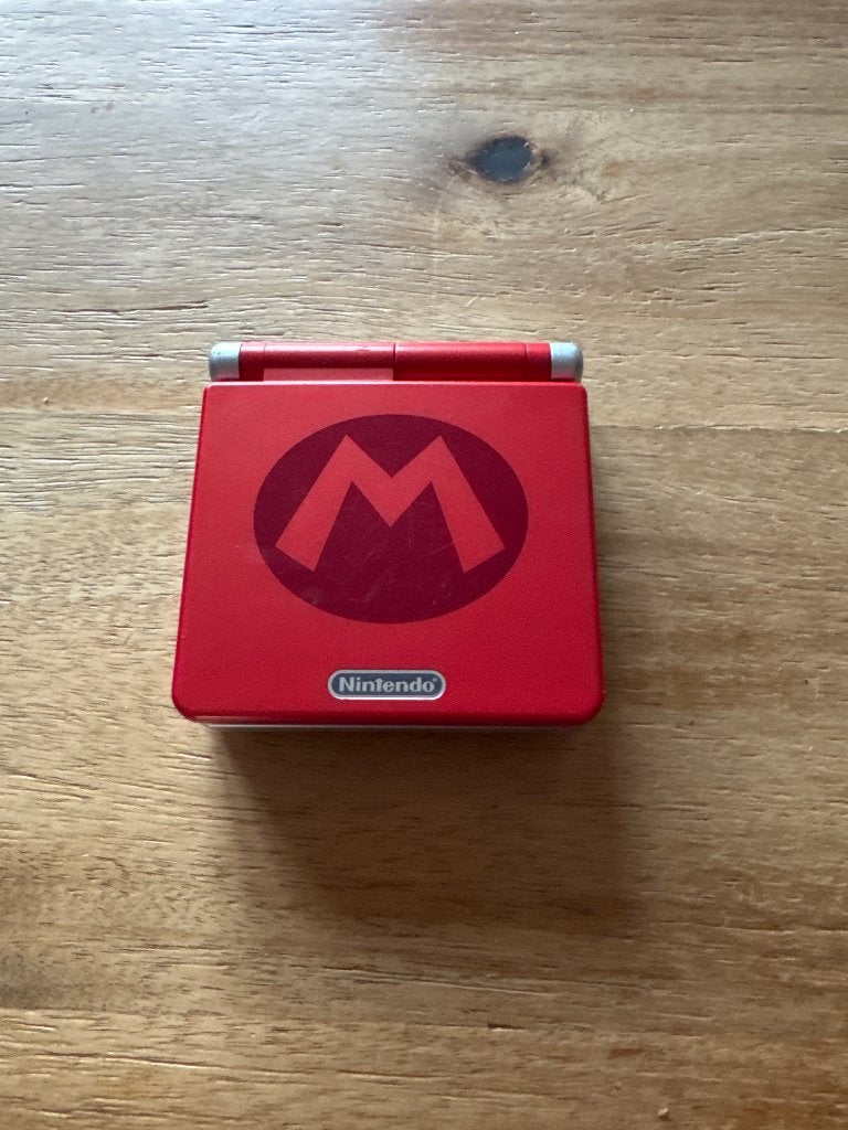 Gameboy Advance SP Mario Edition, Spelcomputers en Games, Spelcomputers | Nintendo Game Boy, Ophalen, Gebruikt, Game Boy Advance SP