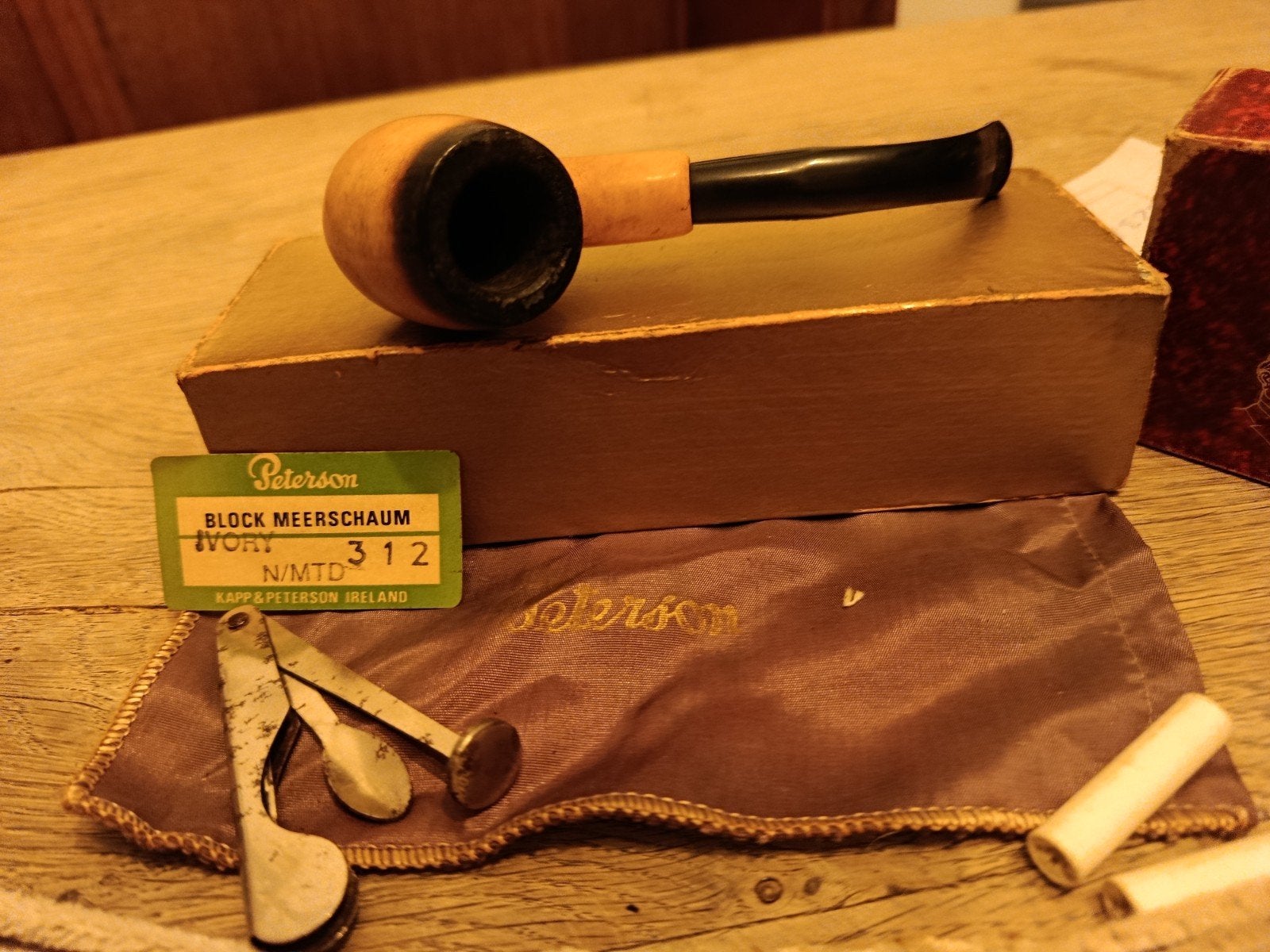 peterson pijp meerschaum, Ophalen of Verzenden, Zo goed als nieuw, (Water)pijp