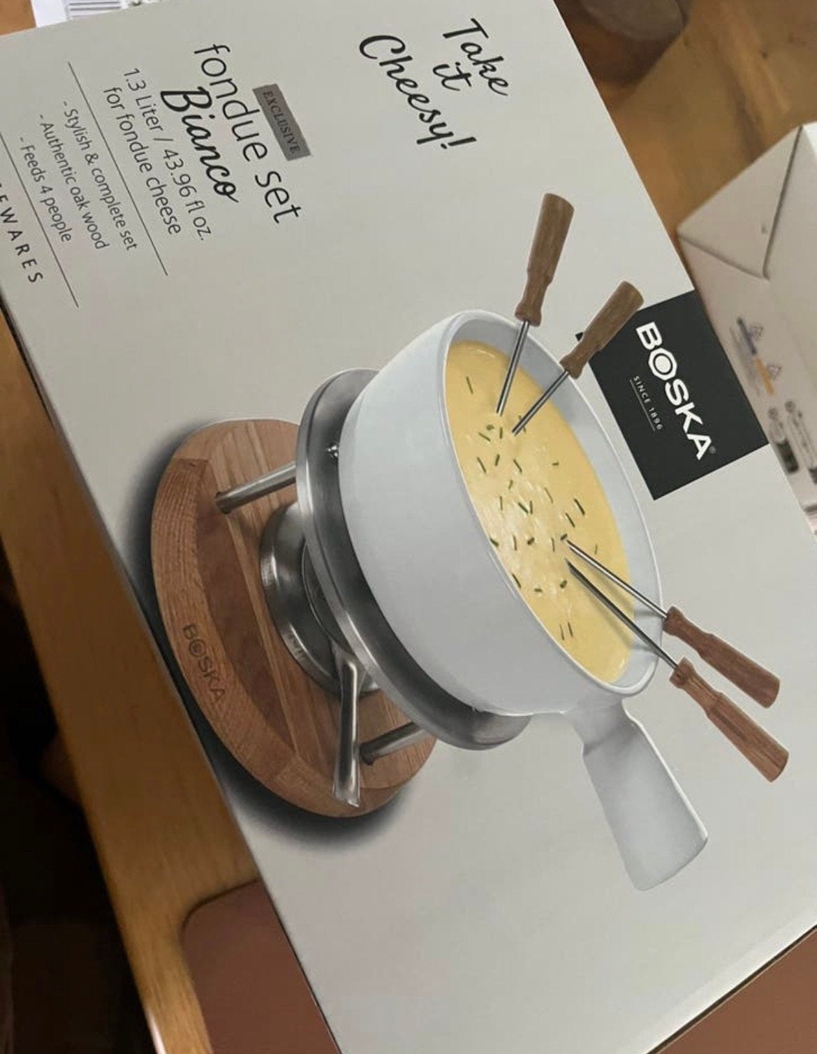 Boska Kaasfondue Set Bianco - Zo goed als nieuw!, Ophalen of Verzenden, Zo goed als nieuw