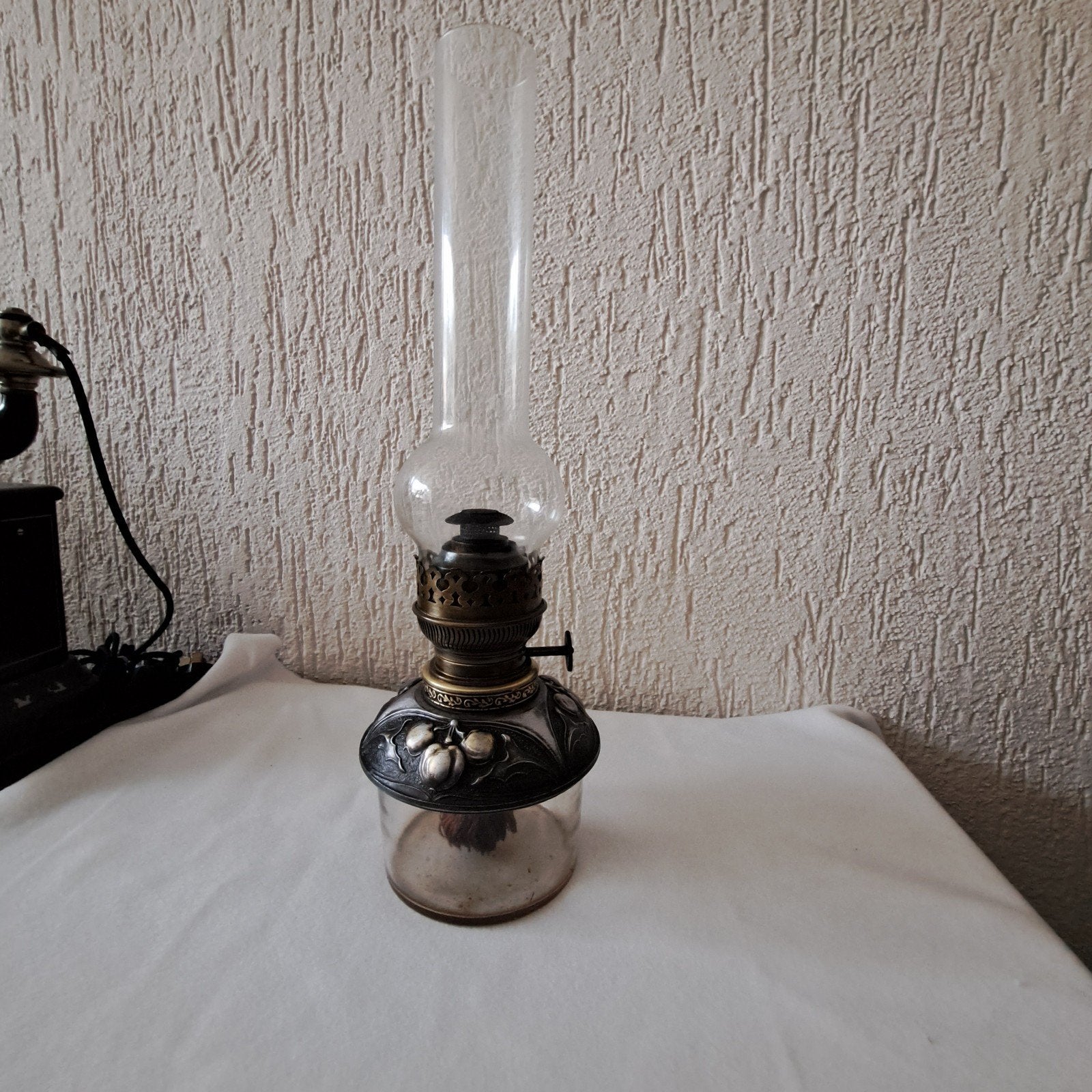 ANTIEKE olielamp Oostenrijk, Ophalen