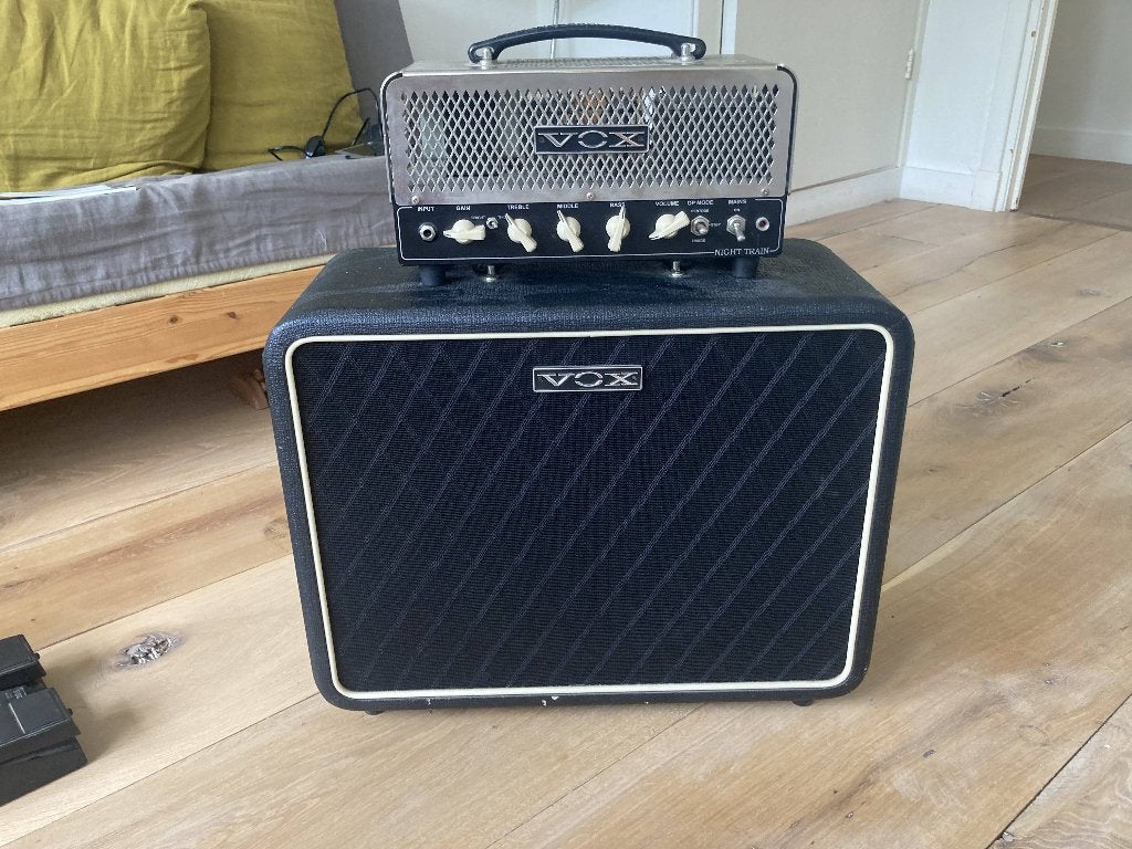 VOX night train NT15H + G12M, Muziek en Instrumenten, Ophalen, Gebruikt, Gitaar, Minder dan 50 watt