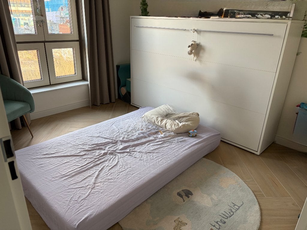 Wall Bed - small double, Ophalen, Gebruikt, Eenpersoons, Wit