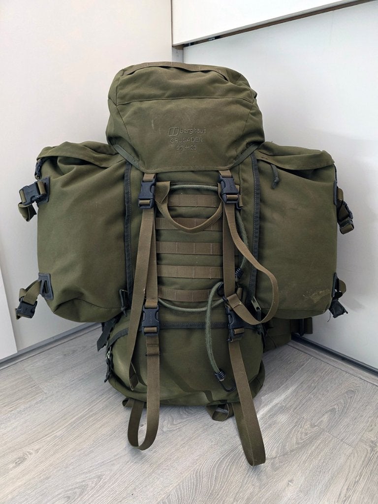 Berghaus Crusader 90+20 rugzak maat 4 + zijtassen – 110L, Overige merken, 40 cm of meer, Gebruikt, Ophalen of Verzenden