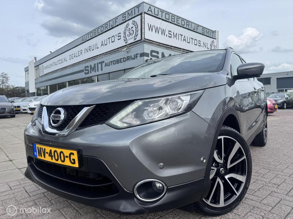 Nissan Qashqai 1.2 Tekna|Stoel W|Pano|Lederen Stoel|, Auto's, Gebruikt, 4 cilinders, 116 pk, Bi-Xenon koplampen