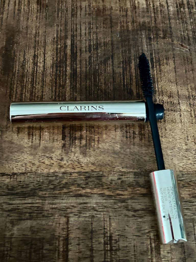 Clarins Mascara Supra Volume Zwart, Ogen, Zwart, Ophalen of Verzenden, Zo goed als nieuw