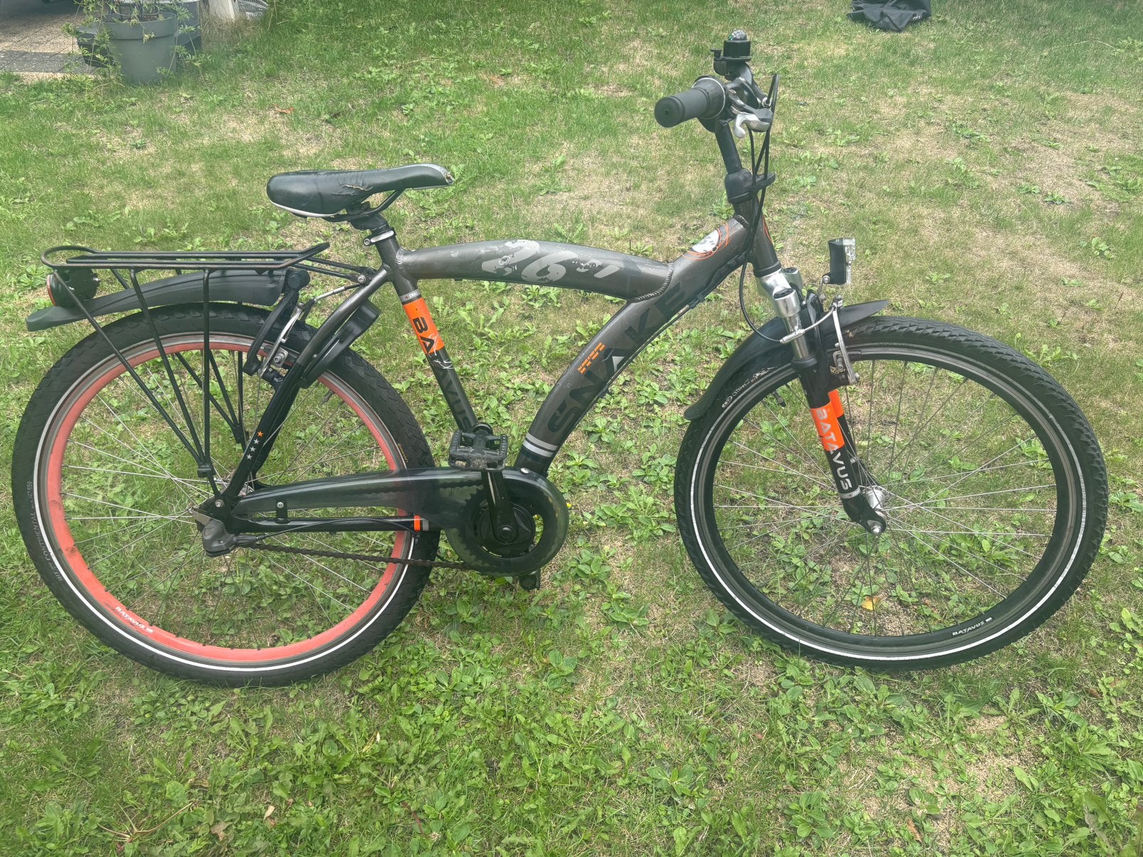 Batavus Snake  jongensfiets  26 inch, 26 inch of meer, Terugtraprem, Gebruikt, Versnellingen