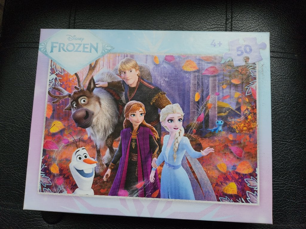 Disney Frozen puzzel, Ophalen of Verzenden, 10 tot 50 stukjes, Zo goed als nieuw, 4 tot 6 jaar