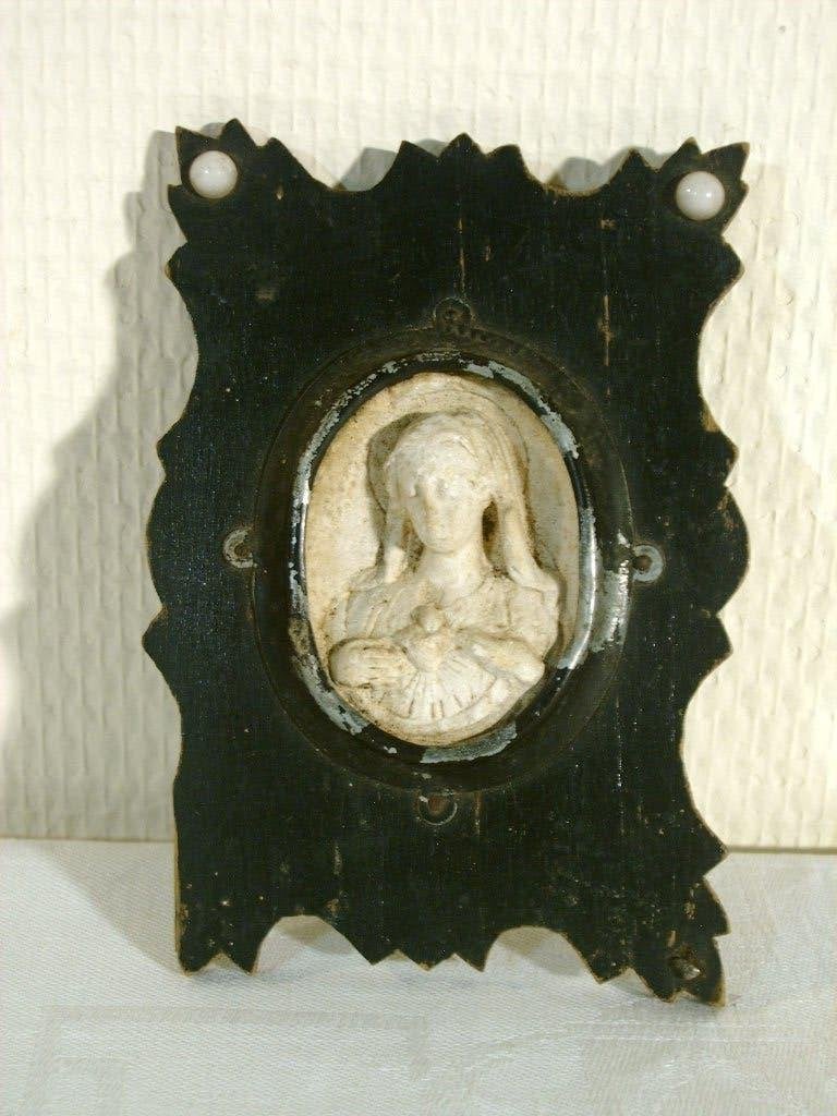 Antieke Maria uit meerschuim, Ophalen of Verzenden