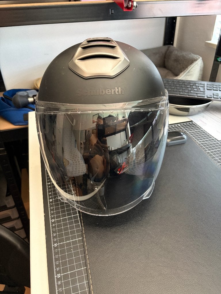 Schuberth M1 jethelm incl. headset, Motoren, Overige merken, Dames, Jethelm, Ophalen of Verzenden