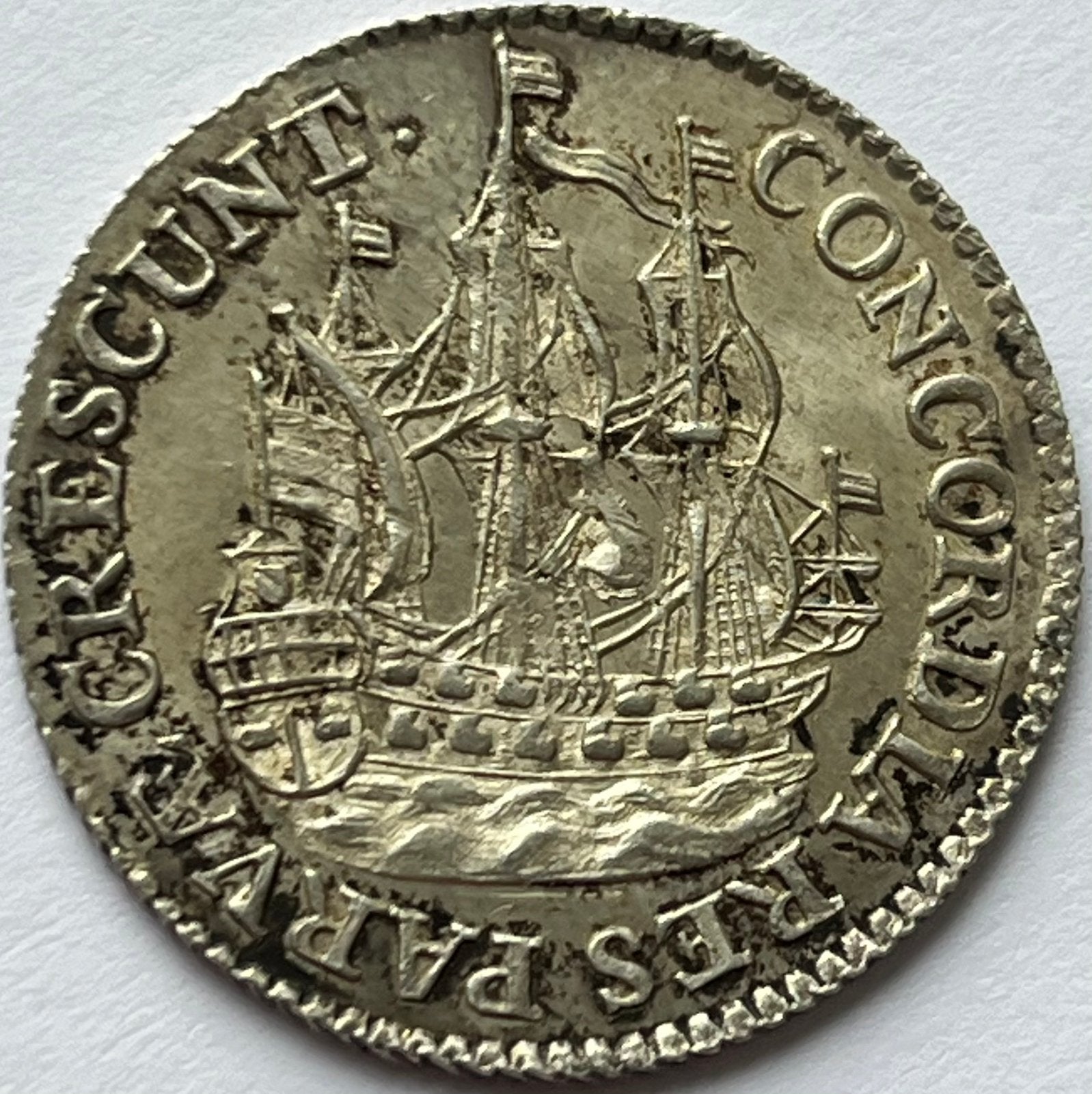 Utrecht scheepjesschelling 1786 absolute topkwaliteit!, Postzegels en Munten, Vóór koninkrijk, Zilver, Losse munt, Overige waardes