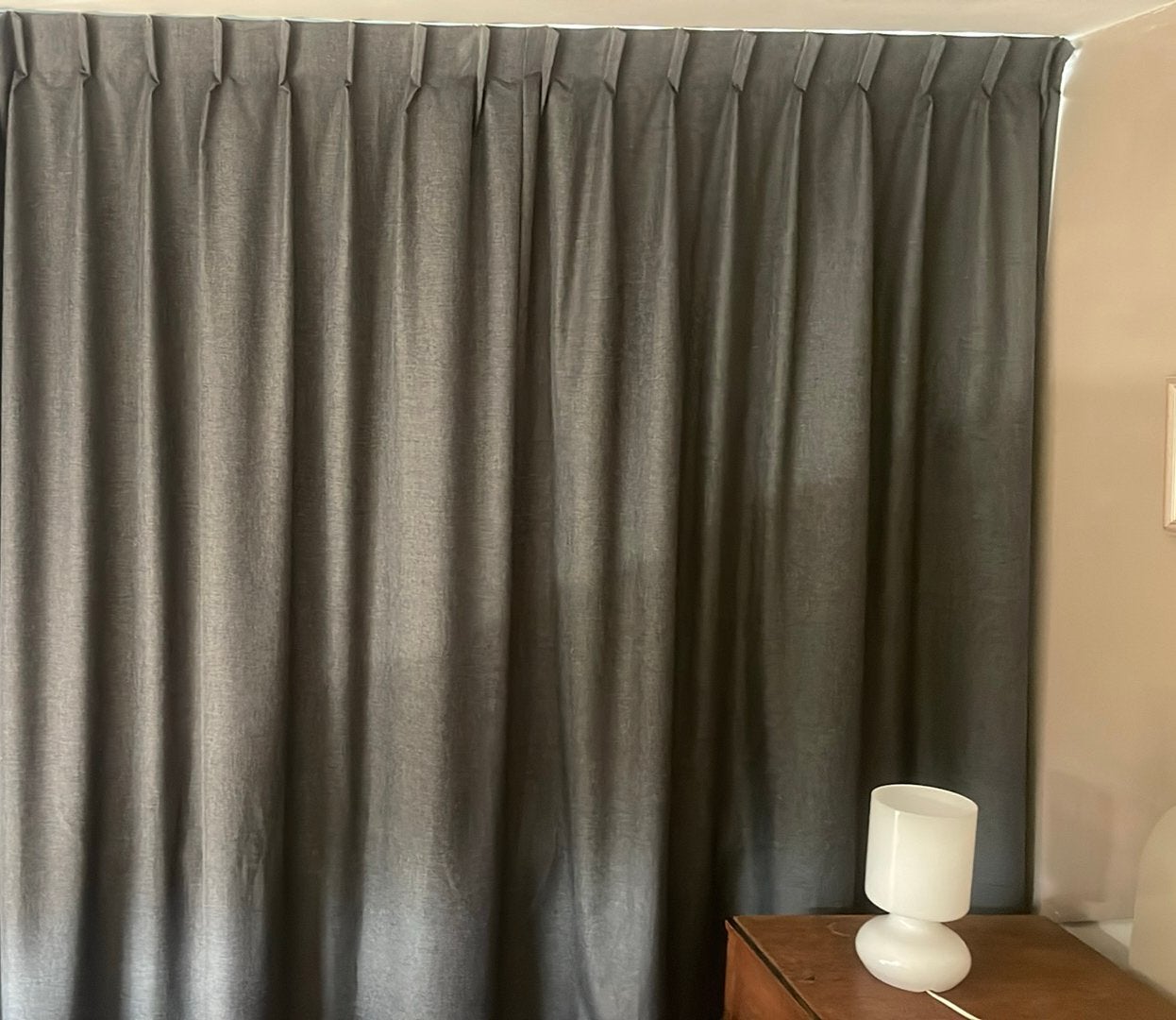 Verduisterend gordijn, kleur jeansblauw, Huis en Inrichting, 201 cm, Ophalen of Verzenden, Gordijn, 360 cm