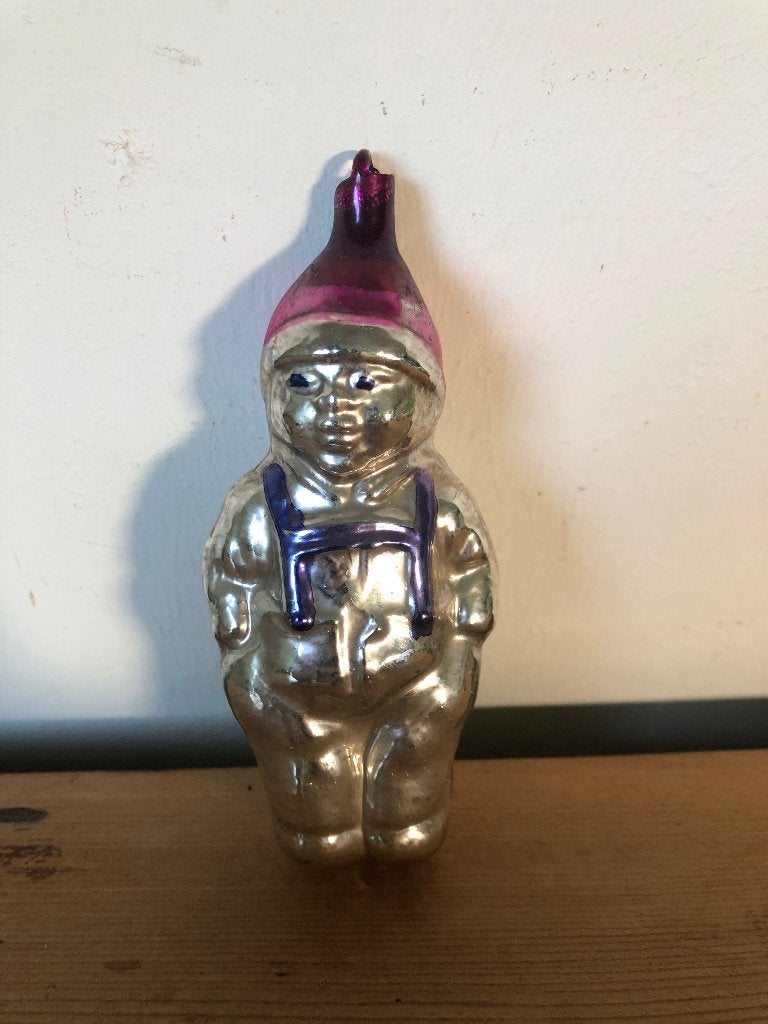 Ajeko kerstbal boertje met fuchsia muts, Ophalen of Verzenden