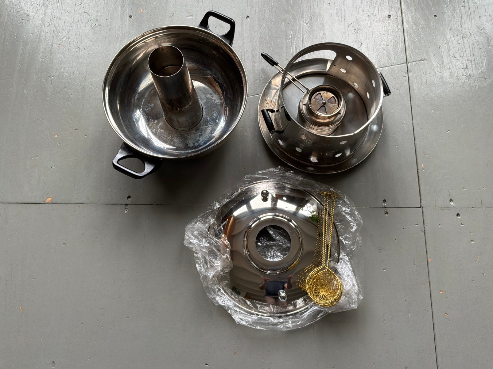 Chinese fondue / hotpot set, Ophalen, Gebruikt, Brander, Fondueset