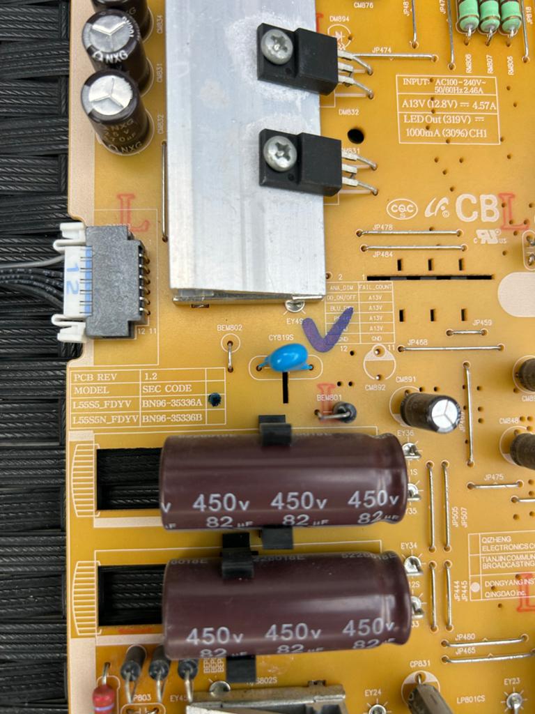 Samsung BN96-35336H Voeding voor TV, Ophalen of Verzenden, Gebruikt
