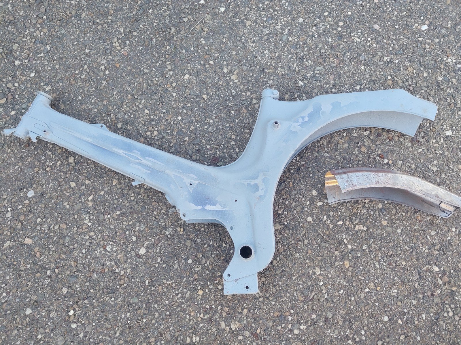 Tomos 4L frame met nieuw achterkantje, Ophalen of Verzenden, Gebruikt, Frame, Overige merken
