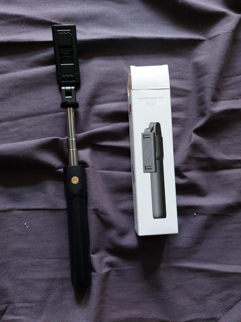 Selfie Stick K07 met geïntegreerd statief, Ophalen of Verzenden, Nieuw, Driepoot