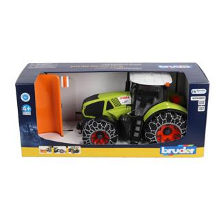 Bruder: 03018 Claas Axion 950 met sneeuwkettingen en ploeg, Kinderen en Baby's, Speelgoed | Speelgoedvoertuigen, Nieuw, Ophalen of Verzenden