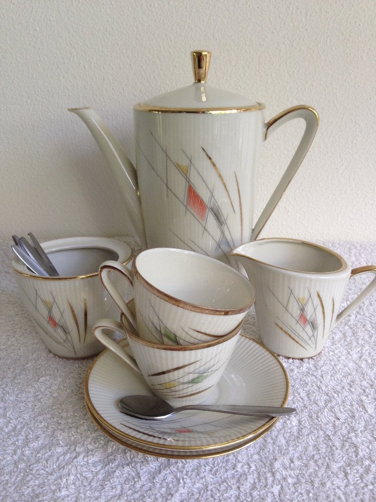 🌹Antiek WINTERING Marktleuthen Bavaria Theeserviesje., Antiek en Kunst, Antiek | Servies compleet, Ophalen of Verzenden