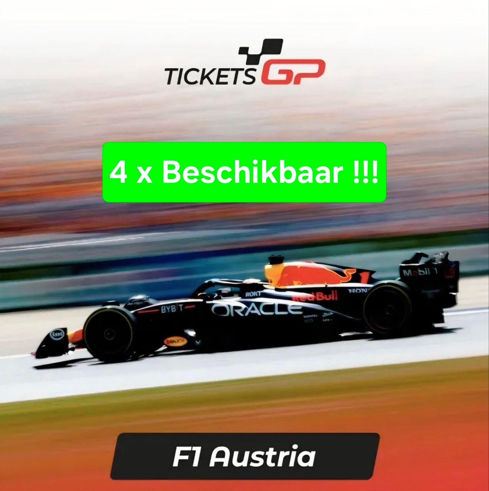 4 Weekend Tickets / Kaarten F1 Grand Prix Oostenrijk, Tickets en Kaartjes, Twee personen, Juni