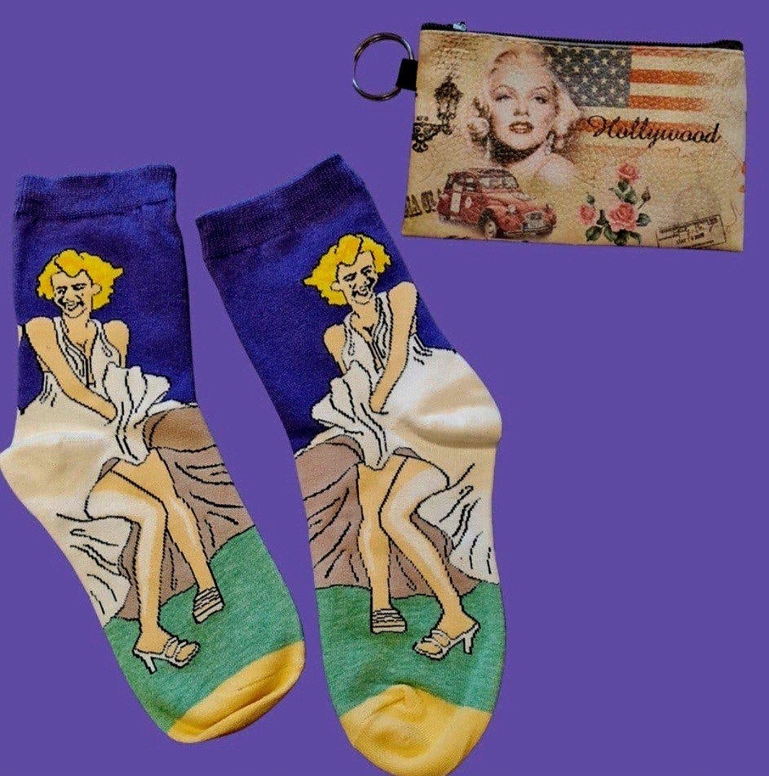 MARILYN MONROE SOKKEN + SLEUTELHANGER BEURS MARILYN MONROE, Ophalen of Verzenden, Nieuw