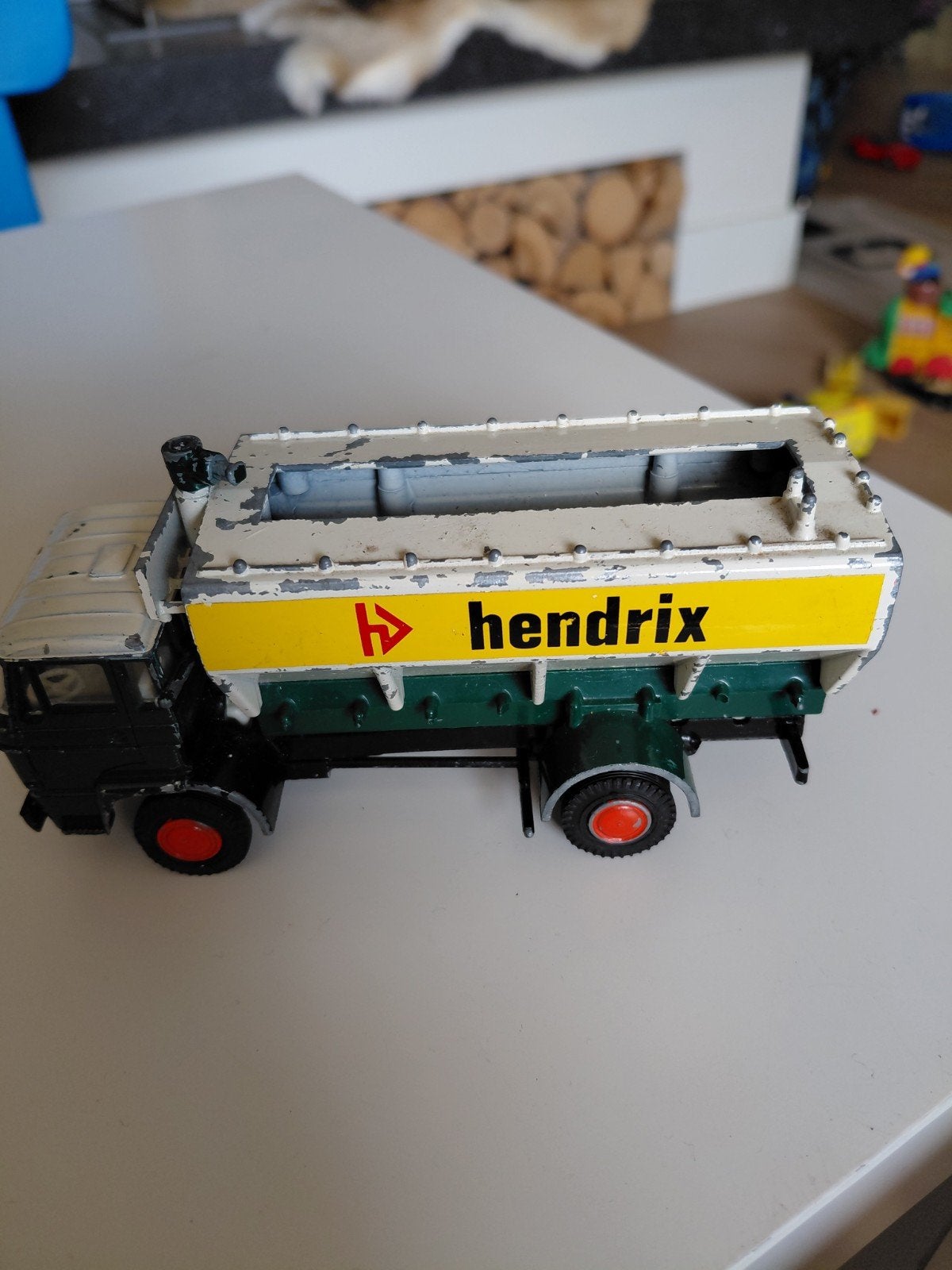 Vintage Lion Toys DAF Hendrix Mengvoeders Bulkwagen 1:50, Verzenden, Gebruikt