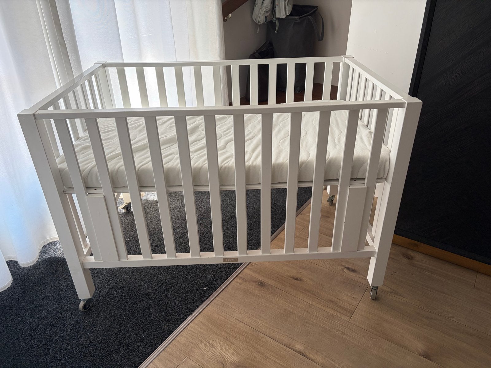 Bopita tweeling box Wit, Kinderen en Baby's, Ophalen, Gebruikt, Rechthoekig, Wieltjes