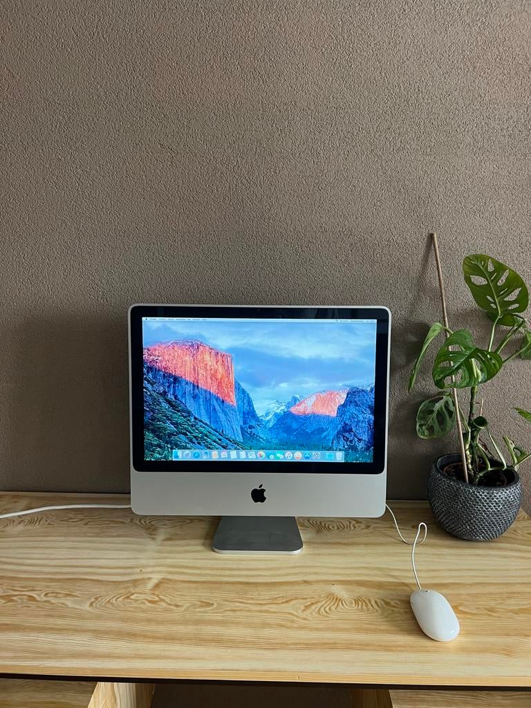Apple iMac A1224 (2008) met muis, Computers en Software, Apple Desktops, Ophalen, Gebruikt, HDD, IMac