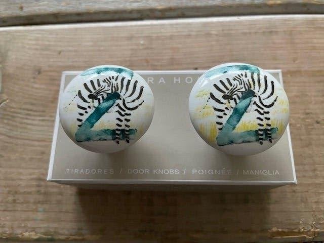 2 x kastknop deurknop porselein. Zebra zara home. Nieuw., Ophalen, Nieuw, Overige materialen, Overige typen