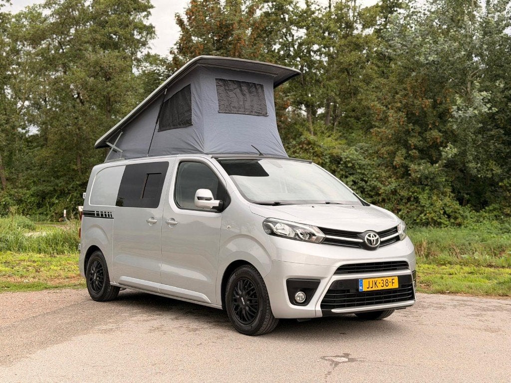 Toyota Proace Camper 116 pk | 4-persoons camper, Caravans en Kamperen, Overige merken, Bedrijf, Hagelvast dak, 5 tot 6 meter