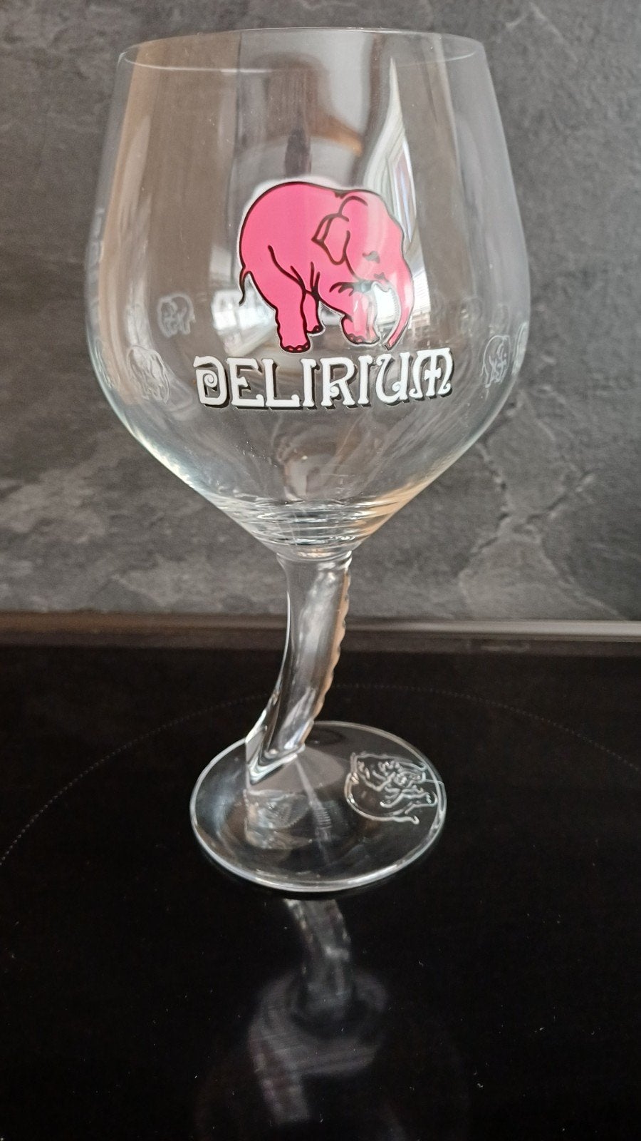 Delirium Tremens bierglas met roze olifant, Ophalen of Verzenden, Nieuw