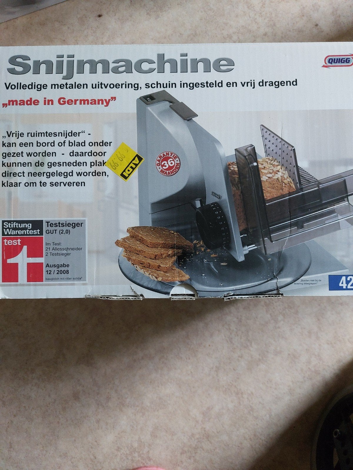 Quigg Snijmachine - Volledig metaal, Made in Germany, Ophalen of Verzenden, Nieuw