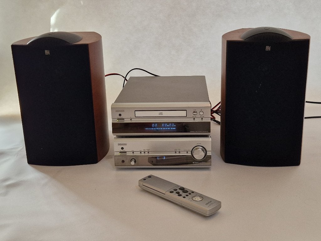 Denon DRA-201SA versterker met CD speler en remote, Gebruikt, Denon, Ophalen of Verzenden, 60 tot 120 watt