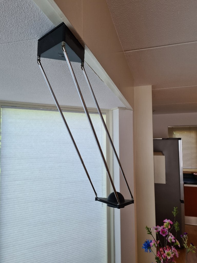 Plafondlamp F.A. Porsche Kandido Luci Italia - Postmodern, Ophalen, Gebruikt, Zwart, Design
