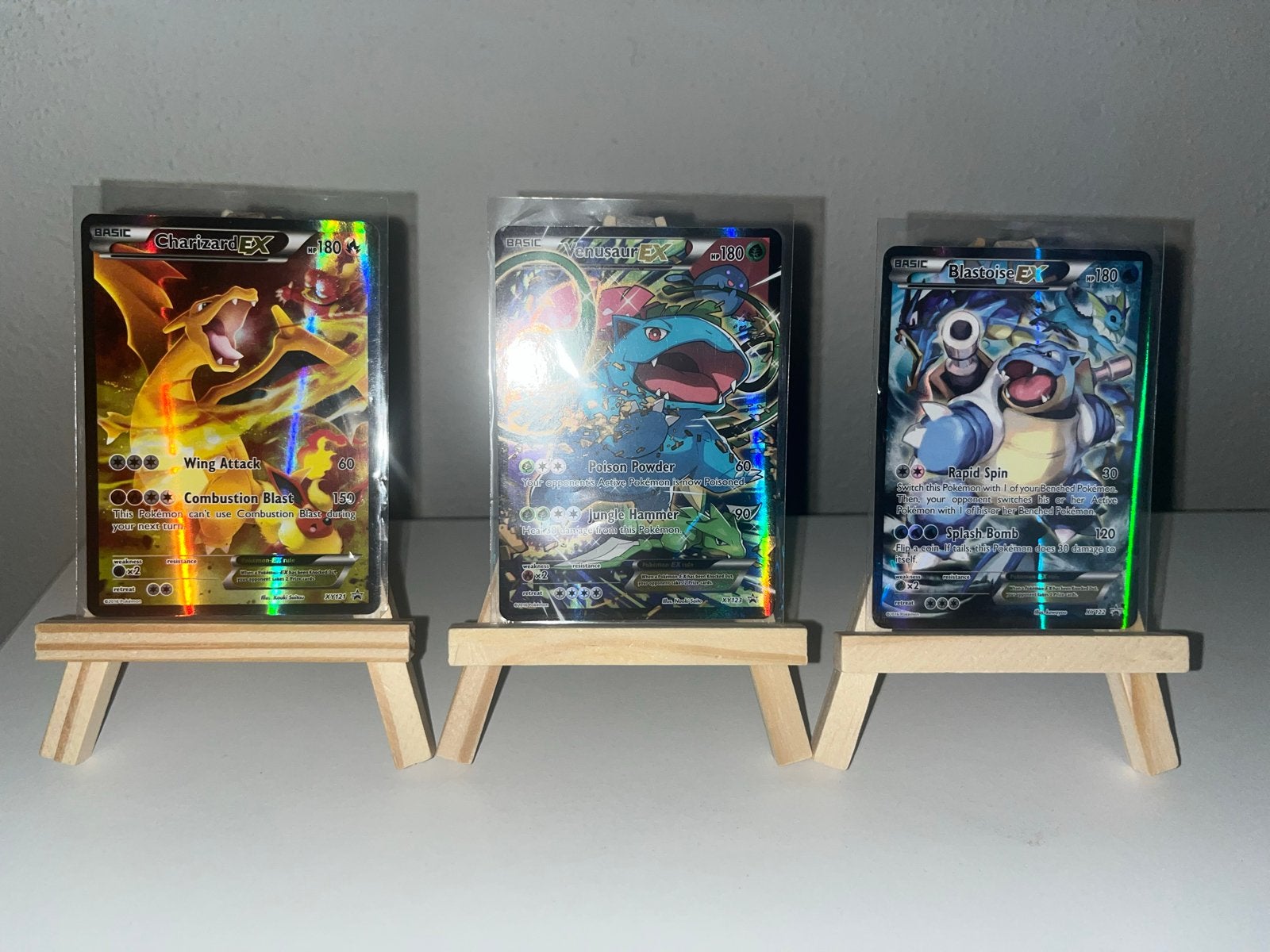 Charizard, Venusaur, Blastoise 2016 xy promo’s, Hobby en Vrije tijd, Verzamelkaartspellen | Pokémon, Ophalen of Verzenden, Zo goed als nieuw
