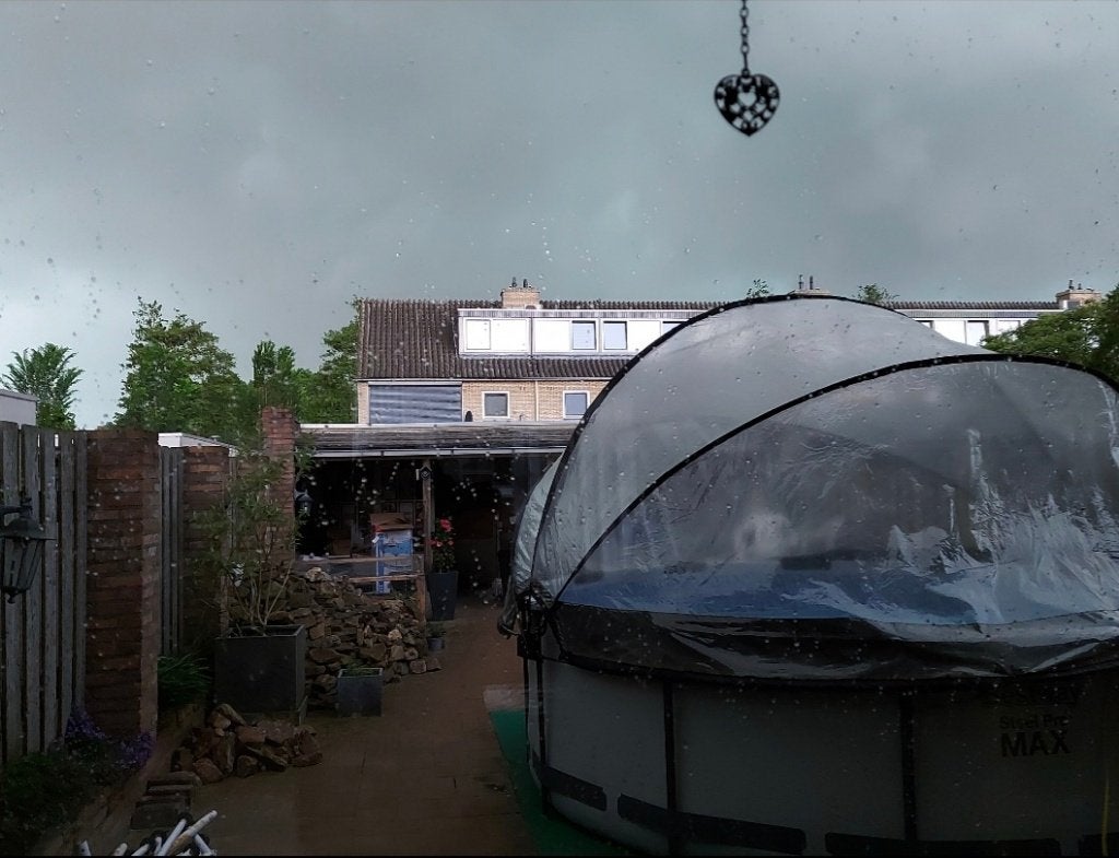 Zwembad 3,66 x 1.00 met koepel, Tuin en Terras, Zwembaden, Ophalen, Gebruikt, 80 tot 120 cm, Rond