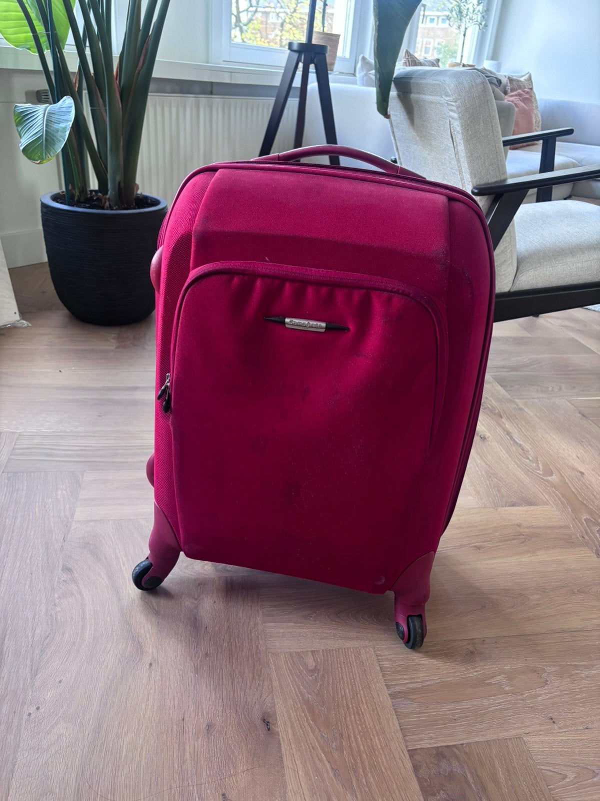 Small Samsonite Suitcase, Sieraden, Tassen en Uiterlijk, Ophalen, Zo goed als nieuw, Hard kunststof